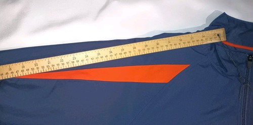 Vintage Russell Athletic Track Hoodie Jacke Navy Blau Orange Pullover XL - Bild 9 von 17