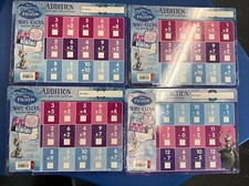 4 NEW educational FROZEN DRY ERASE BOARDS Home School Math Addition Subtr Disney