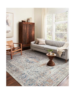 Loloi II Bianca Collection BIA-02 Stone/Multi 9'-9'' x 13'-6'' Area Rug
