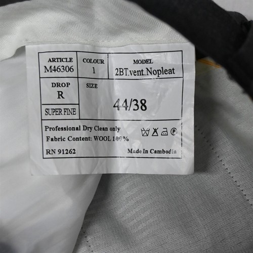 Mantoni 34x29 Gray 100% Wool Suit Slacks Mens Dress Pants - Picture 6 of 9