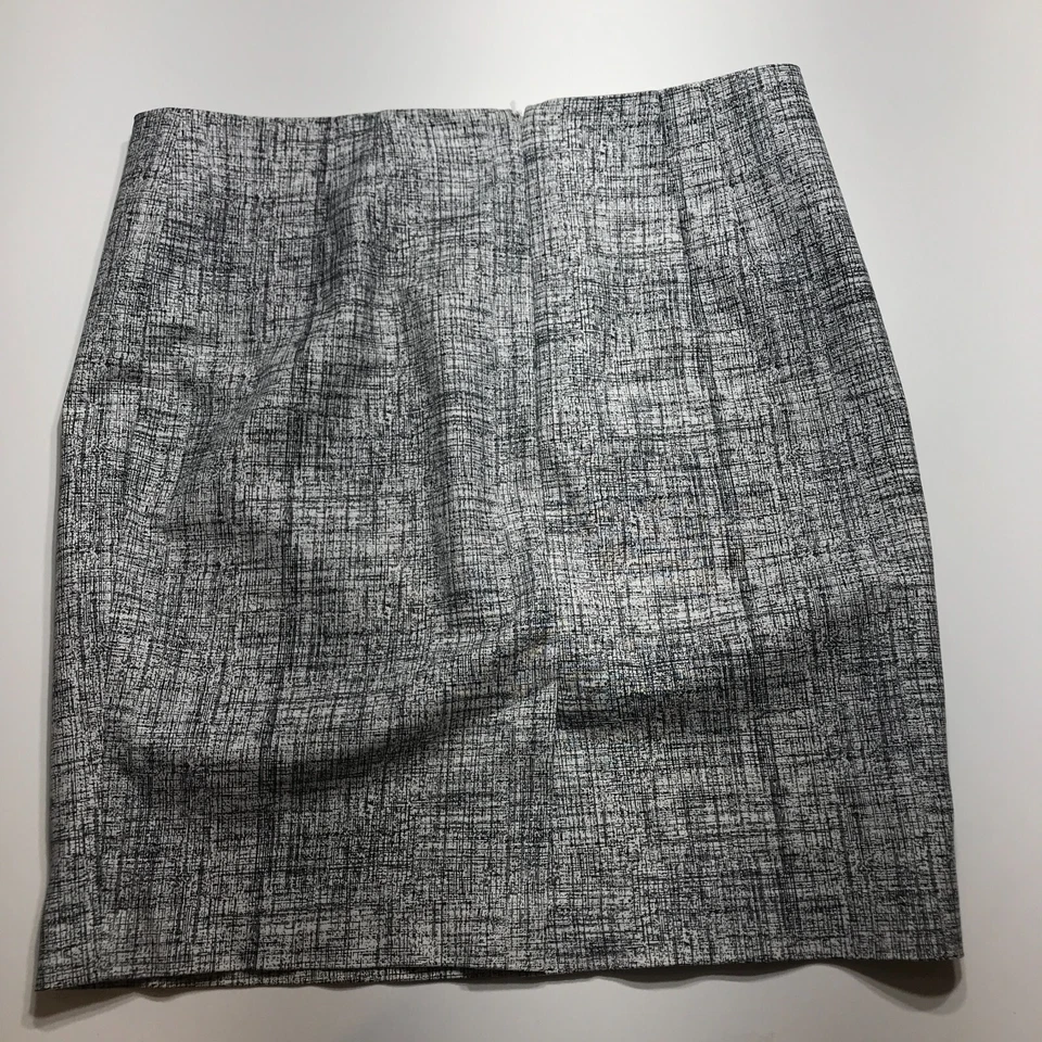 Женская черная белая хлопковая прямая юбка Katherine Barclay 20 дюймов размер 10 - Изображение 2 из 4