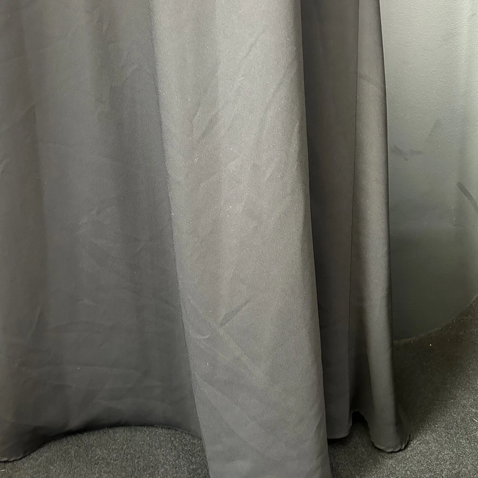 Maxi Vestido de Noche Vintage Años 90 Y2k Cintura Imperio Negro Blanco Drapeado Baile de graduación Foto 4 de 4