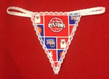 Womens DETROIT PISTONS Nba Basketball Gstring Thong Sexy Underwear