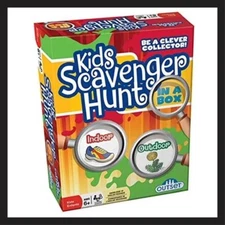 NEW! Kids Scavenger Hunt Active Park Game Indoors Outdoors Activity Outset Age 6