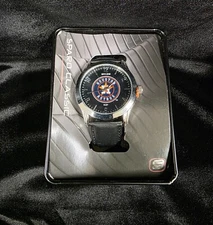 Houston Astros "Sparo Classic" Men's Watch Black Band -NEW, but may need battery