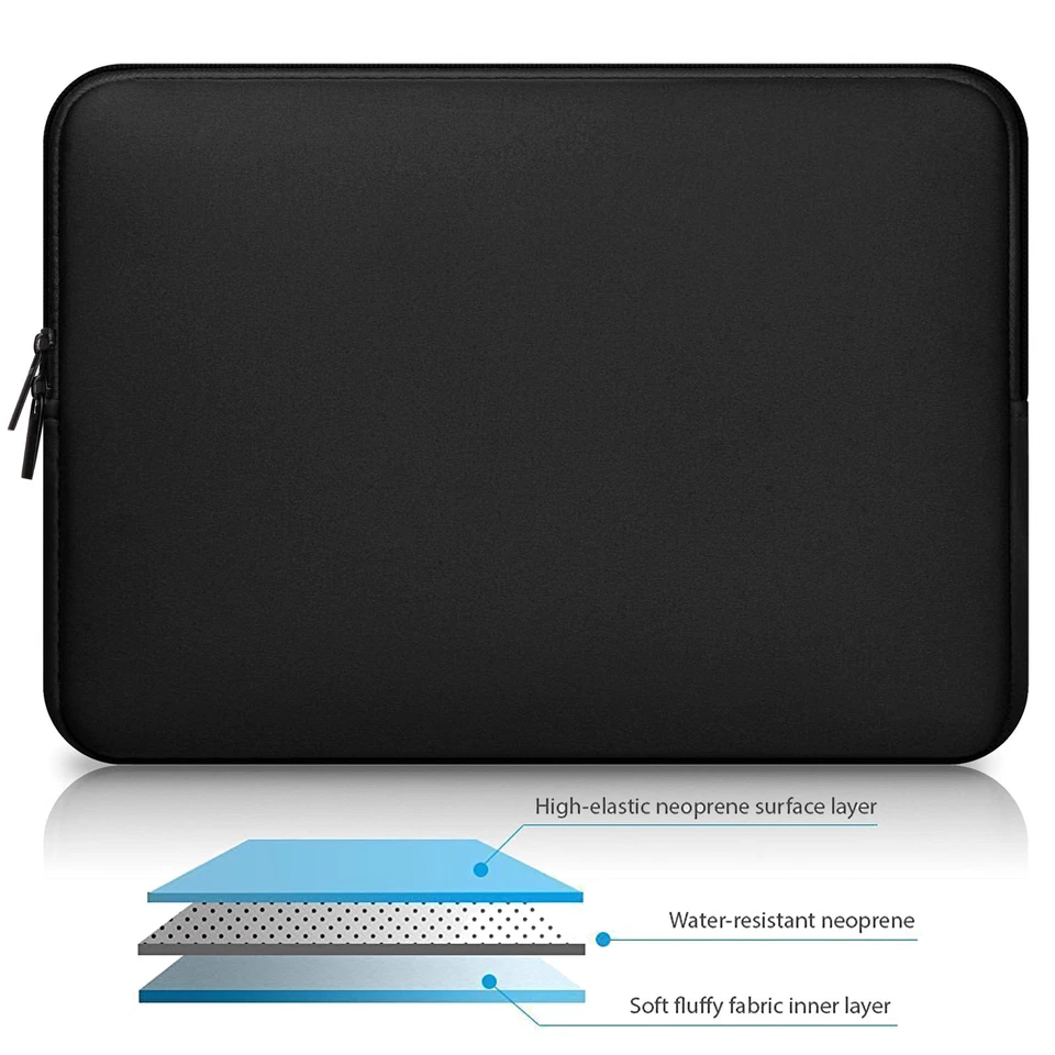 Waterproof Laptop Sleeve Case Carry Bag Notebook For Macbook Lenovo Dell HP ASUS - image 2 of 4