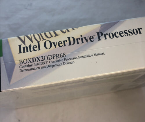 NEW 486 DX66 Retail BOX INTEL PROCESSOR DX2ODPR66 486 DX2 66Mhz OverDrive CPU - Picture 5 of 12
