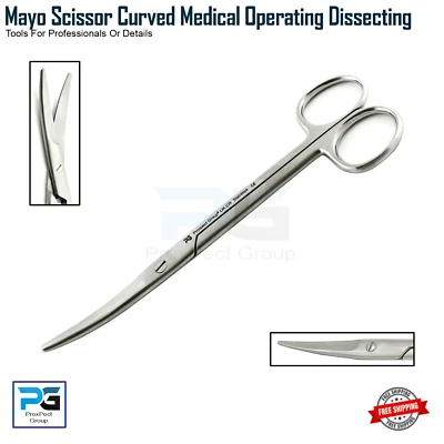PROXPECT GROUP® MAYO CURVED SCISSORS 14CM QUALITY STAINLESS STEEL SURGICAL INSTRUMENTS DENTAL