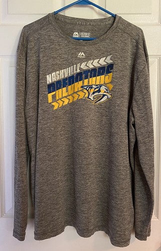 Sweat à capuche pour homme avec logo principal des Predators de Nashville, couleur or