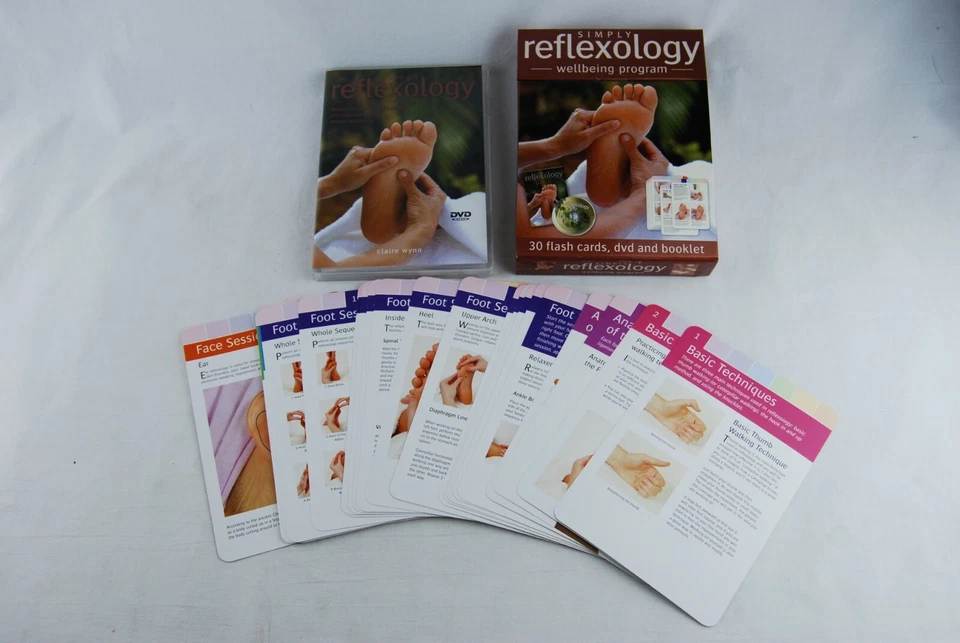Simply REFLEXOLOGY Wellbeing Program MASSAGE FLASH CARDS DVD BOOKLET - Image 3 of 4