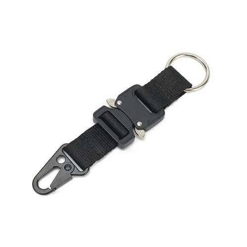 Tactical Military Keychain Quick Release Carabiner EDC Gear Clip Key Hook Buckle - Picture 9 of 15