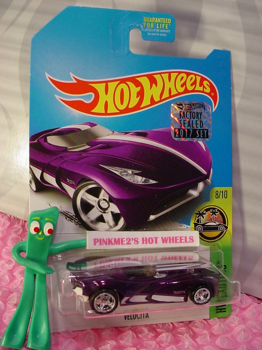 Hot Wheels SUPER Treasure Hunt VELOCITA ∞purple;real rider∞2017
