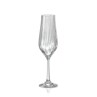 Bohemia Sektgläser Tulipa Optic 170 ml 6er Set Kristallglas