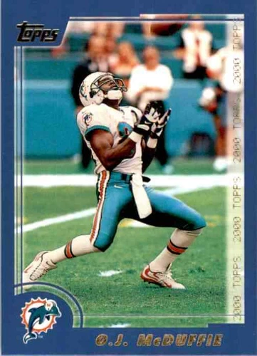Tarjeta coleccionable de fútbol americano de la NFL O. J. McDuffie 2000 Topps Miami Dolphins LP x1 - Imagen 1 de 1
