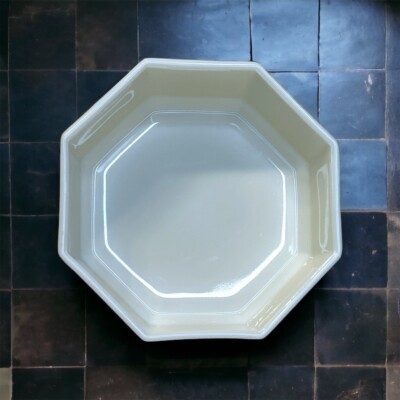Arcopal France Octime White Milk Glass Bowl Octagon Bowl EXCELLENT 5.5  