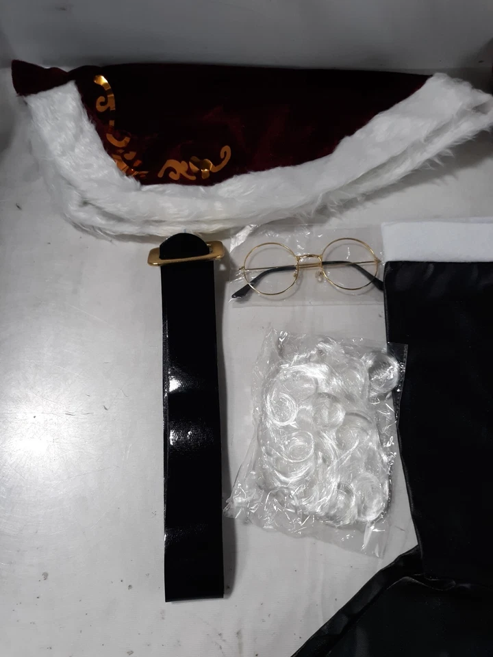 Traje de Papá Noel de terciopelo de lujo para adultos - 11 piezas, XL Foto 2 de 4