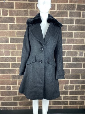 black flare coat
