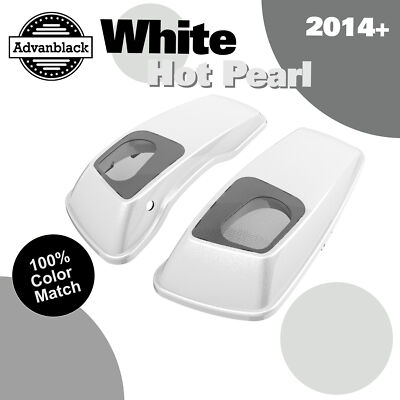 White Hot Pearl 6x9 Saddlebag Speaker Lid Fits Harley Street Road Glide 14+