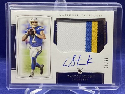 Easton Stick True RPA 89/99 2019 Panini National Treasures #191 Chargers RC Auto