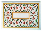 Marble Coffee Table Top Unique Design Inlay Work Entryway table with Royal Look