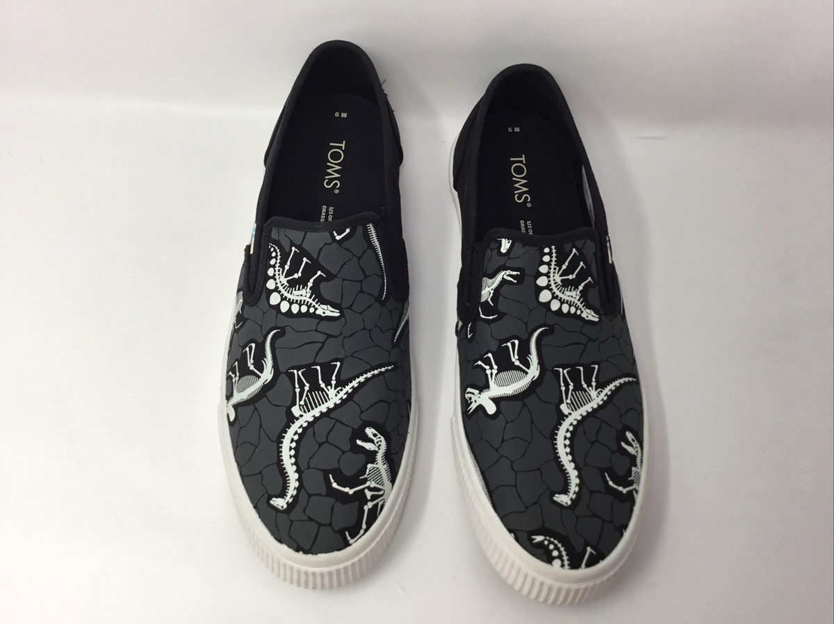 Toms Baja Black Glow in The Dark Dino Dig Size 9 Mens Black  display picture 2