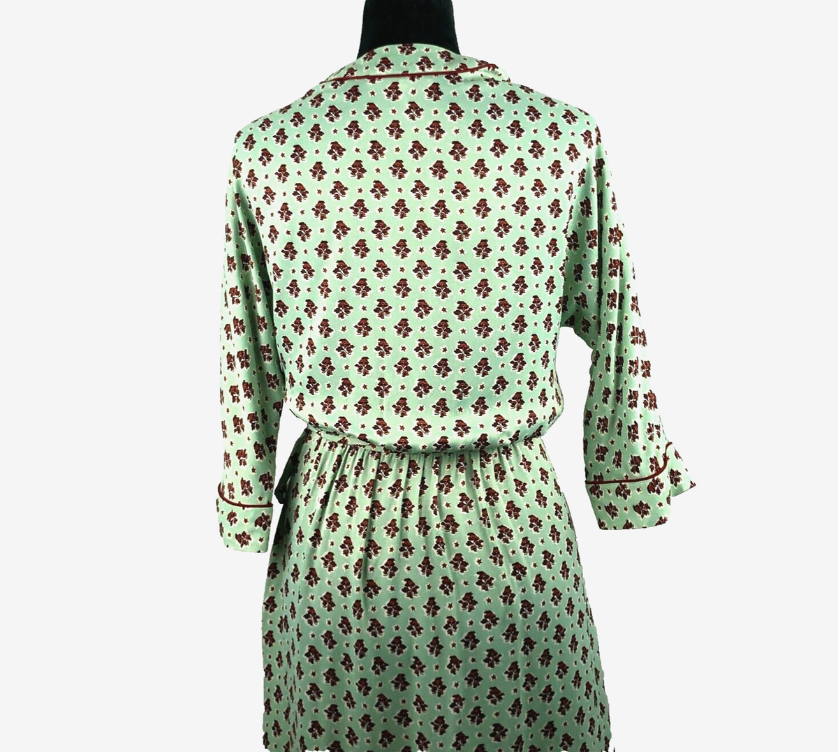 Scotch & Soda Dress Womens XS Green Wrap Style 3/4 Sleeves Contrast Trim  Pockets | eBay