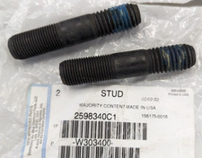 2 Pack 2598340c1 International Stud Axle Shaft Hub 58 X 3.09 Cnm10023554