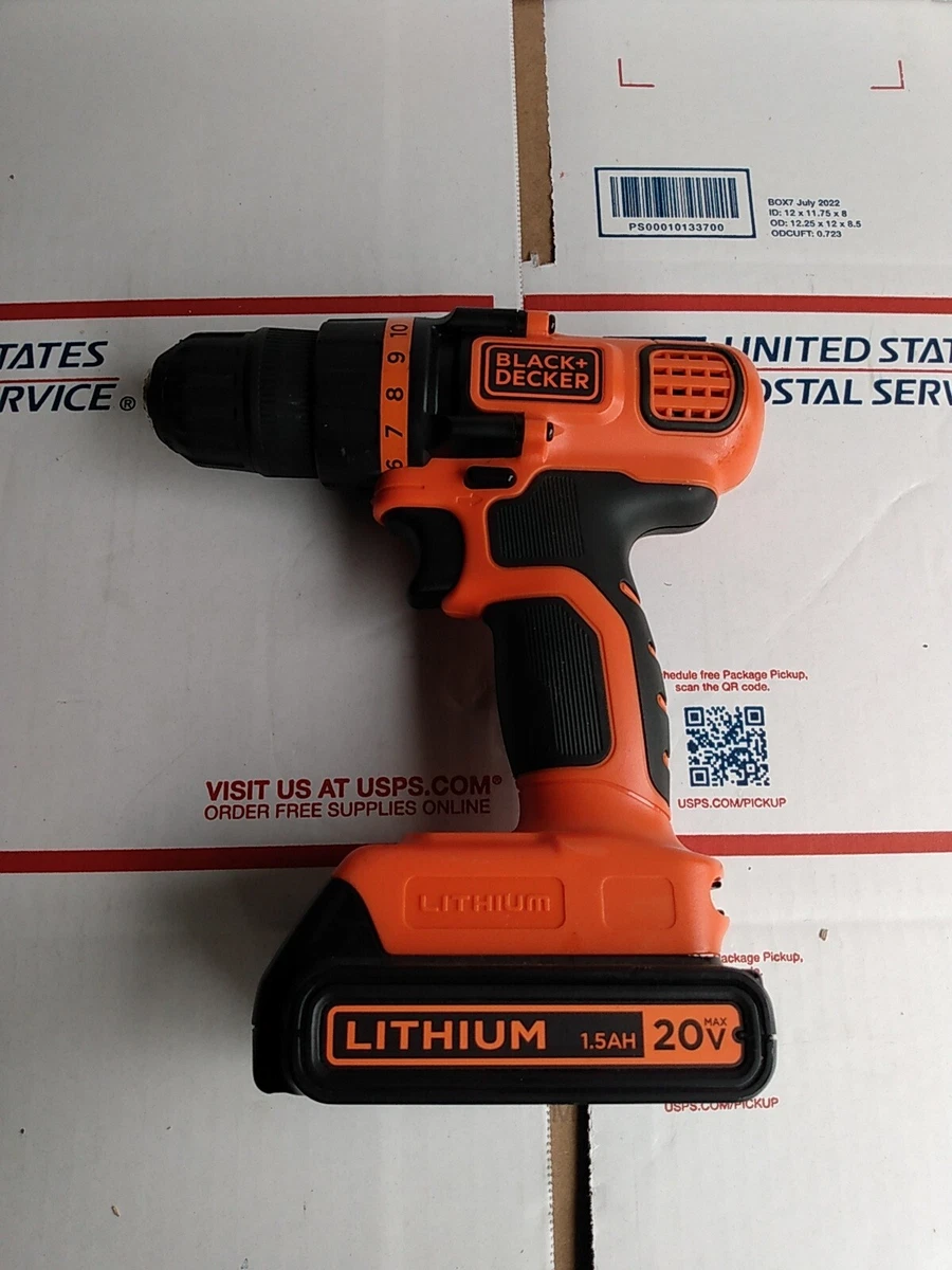 Black & Decker 20V Max Cordless Lithium Ion 3/8 Drill Driver