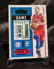 2020-21 Panini Contenders Game Ticket Green Ben Simmons #56