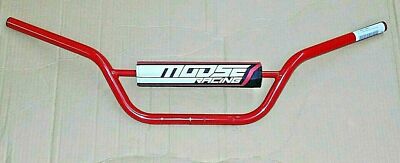 YAMAHA RAPTOR,125,250,350,660,700, BLASTER 200 RED HANDLEBARS, BARS HIGH RISE