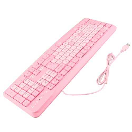 Keyboard USB Wired UltraThin Cute Cartoon For Home Office Laptop Computer Un - Picture 8 of 24