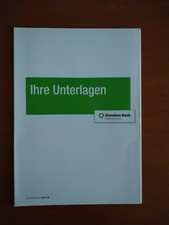Dresdner Bank-Pr&auml;sentations-/Einlegemappe,neuwertig, unbenutzt,Rarit&auml;t