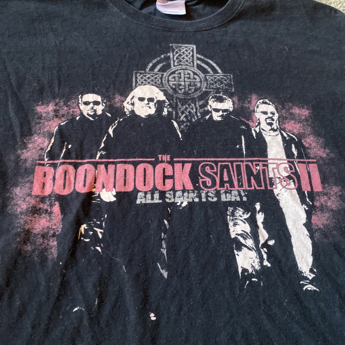 Vintage Men's Boondock Saints 2 Red Black Movie Promo T-Shirt XL