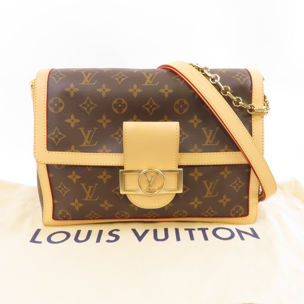LOUIS VUITTON LV GHW Dauphine Soft GM 2way Shoulder Bag
