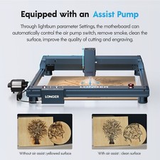 Longer B1 40W Laser Engraver, 48W Output Laser Cutter Machine Auto Air Assist