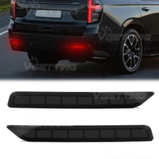 For Chevrolet Suburban 2021-2024 Rear Tail Brake Reflector Lights Smoked Lens