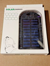 Solar Charger Waterproof  Dustproof Strong Shockproof 5000mAh LED Torch 2-USB
