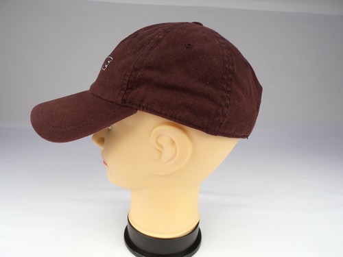 Vintage Lacoste bestickte Kappe burgunderfarben Baumwolle Logo/Aufnäher verstellen Metallschnalle - Bild 4 von 10