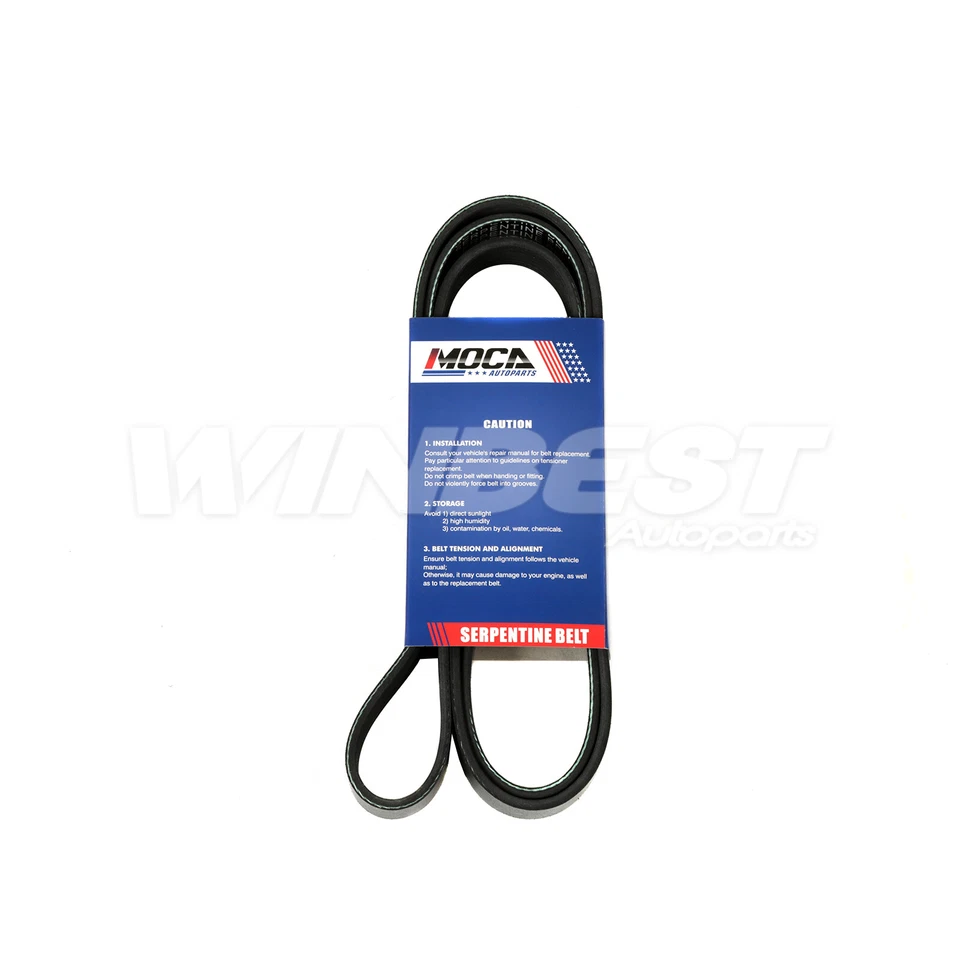 Cinturón Serpentine 6PK2070 para Toyota 86 Subaru BRZ Dodge Jeep Suzuki Plymouth GAS Foto 3 de 4