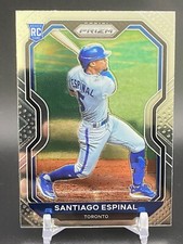 2021 Panini Prizm Santiago Espinal Rookie RC Toronto Blue Jays #72