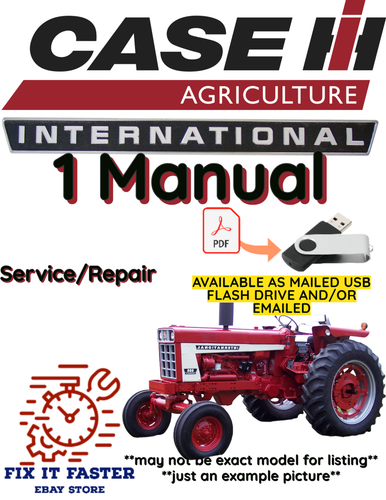 INTERNATIONAL 364 TRACTOR SERVICE REPAIR SHOP MANUAL PDF USB - Photo 1/2