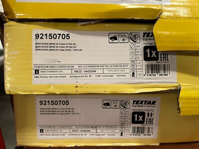 2X TEXTAR BRAKE DISCS 92150705 NIB  FITS MERCEDES GL M R CLASS W164 W251 X164