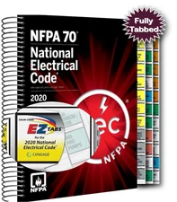 Fully Tabbed with Color Coded Index Tabs : NFPA 70 NEC 2020 Spiralbound