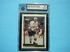 1992/93 TOPPS NHL HOCKEY GOLD CARD #499 TREVOR LINDEN KSA 9 MINT SHARP!! 92/93