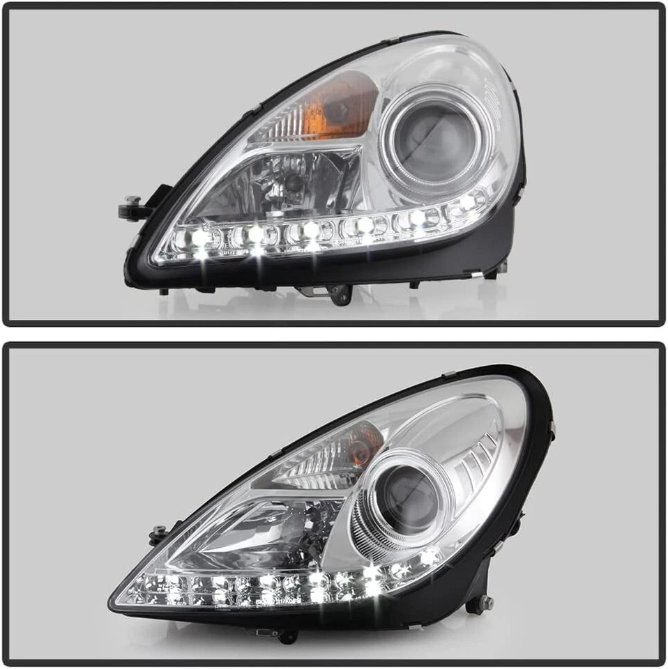 Par de faros proyectores LED HID DRL para Mercedes-Benz Clase SLK R171 2005-2011 Foto 4 de 4
