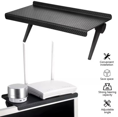 Mensola Porta Decoder Router Wifi E Oggetti Sopra Tv o Computer Scaffale - Zdjęcie 2 z 6