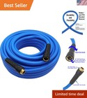 100FT Heavy Duty Kink-Resistant Water Hose - 5/8-Inch with Brass Fittings