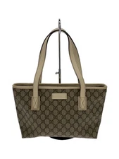 GUCCI Tote Bag GG Plus PVC BEG Allover Pattern