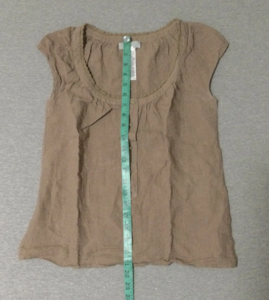 Blusa Top Farhi By Nicole Farhi Mujer Talla M 100% Lino Blanco EE. UU. 6 Foto 4 de 4