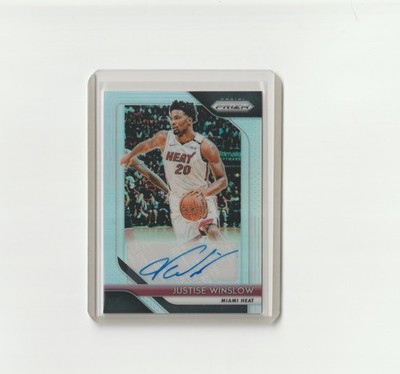 2018-19 Panini Prizm Justise Winslow #S-JWL Signatures Miami Heat